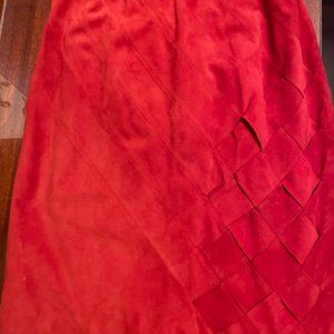 Valentino Boutique Italy Corduroy Knee Length Pencil Skirt Women’s 6